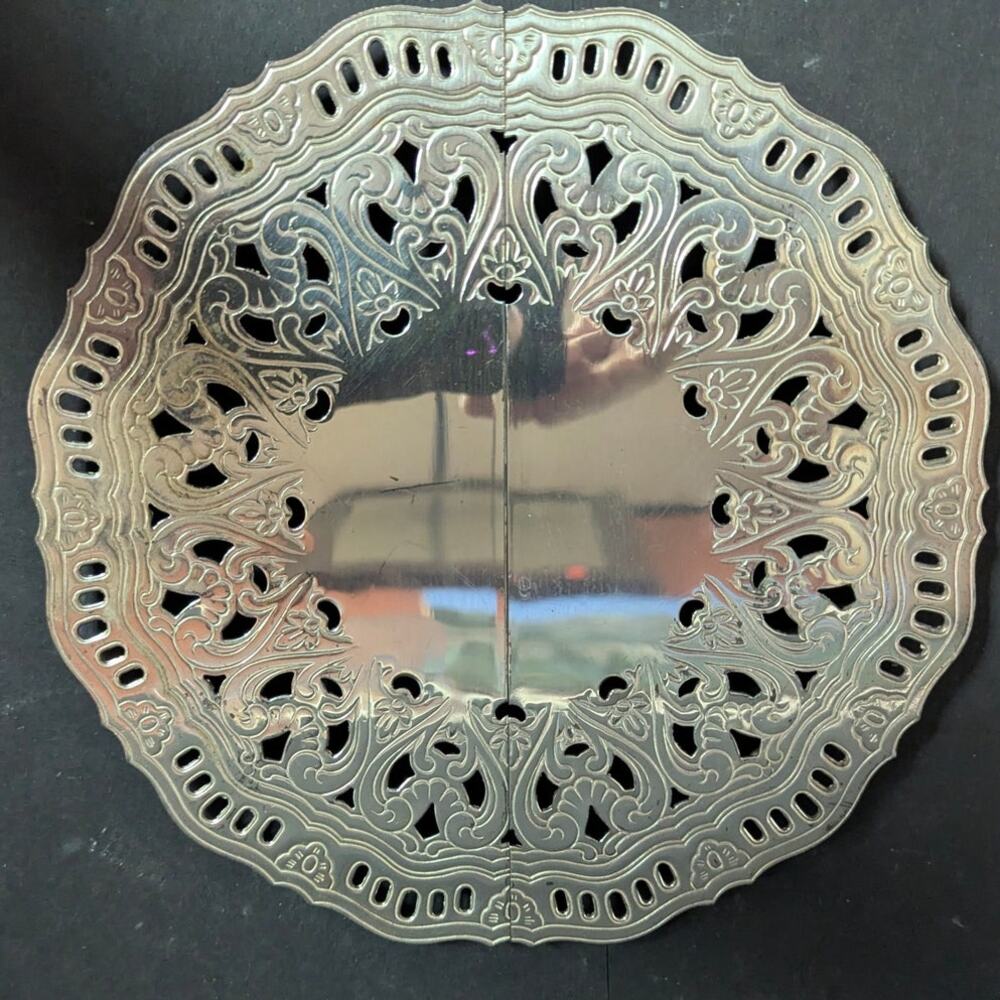 Vintage F.B. Rogers Silver Co. Expandable Silverplate Trivet